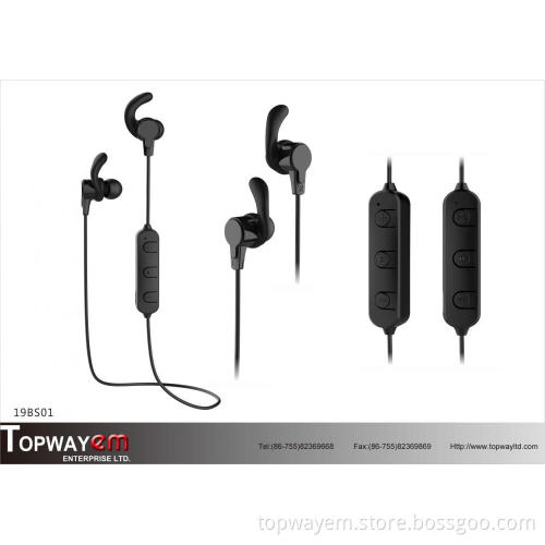 Anti-dropping sports bluetooth Earphone with magnet suction